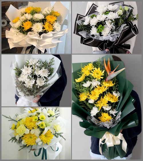 江苏扬州仪征市真州镇白事花束代送